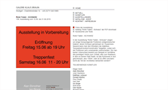 Desktop Screenshot of galerie-klaus-braun.de