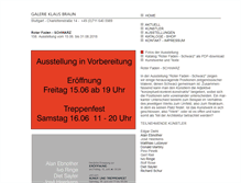 Tablet Screenshot of galerie-klaus-braun.de